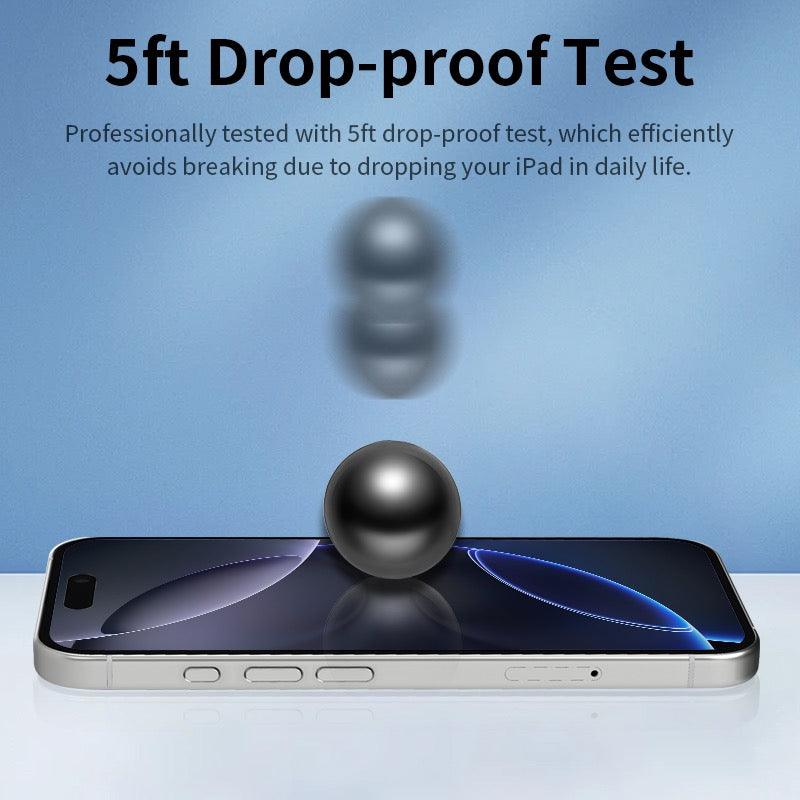 HELIX iPhone 16 Pro Max 6.9” Clear/Privacy Ultra Buffer Case with Non-Newtonian Technology – Enhanced Protection and Auto Dust Removal Kit