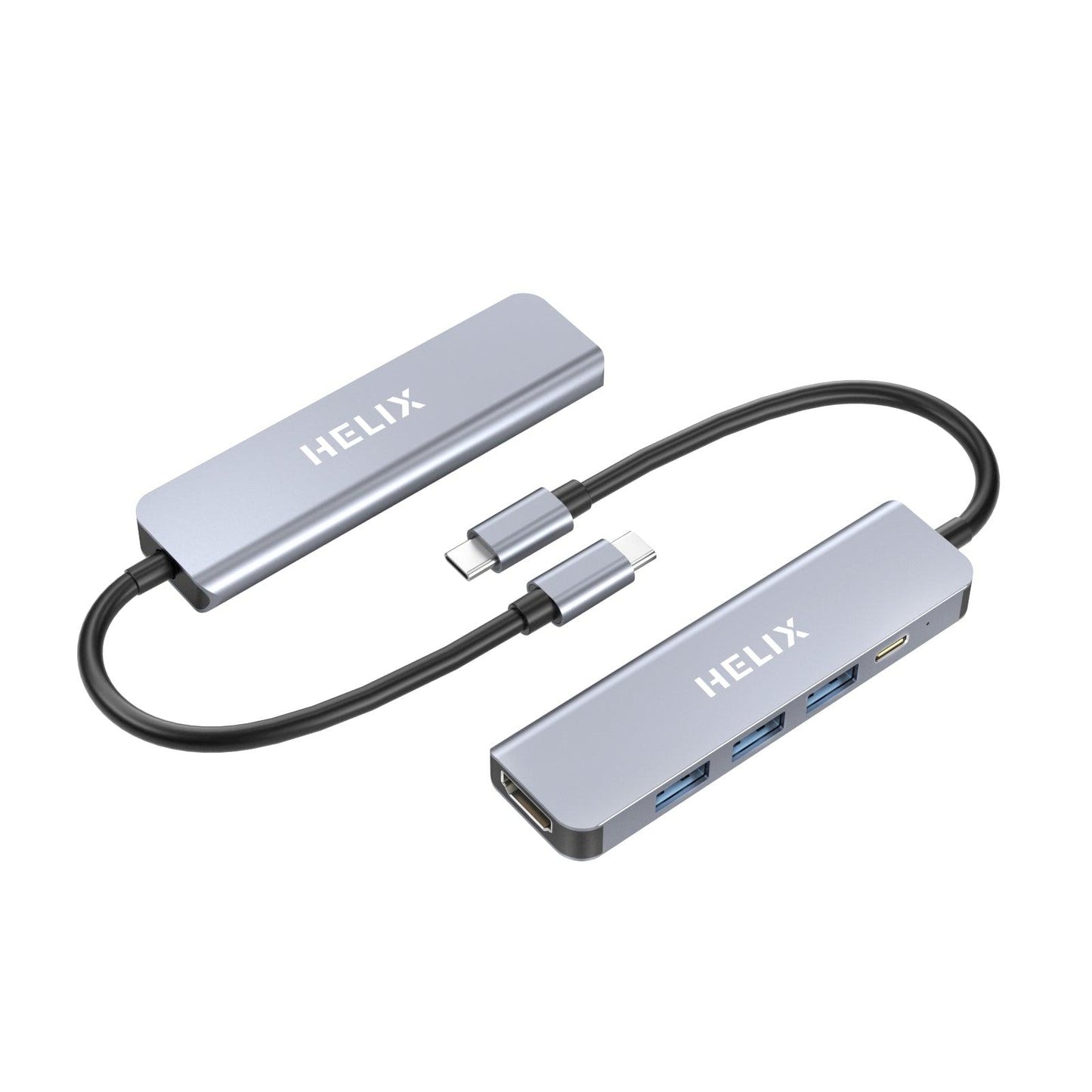 HELIX 5-IN-1 87W PD USB-C HUB With USB 3.0, 4K HDMI, Aluminum Protective Shell HELIHUB-5