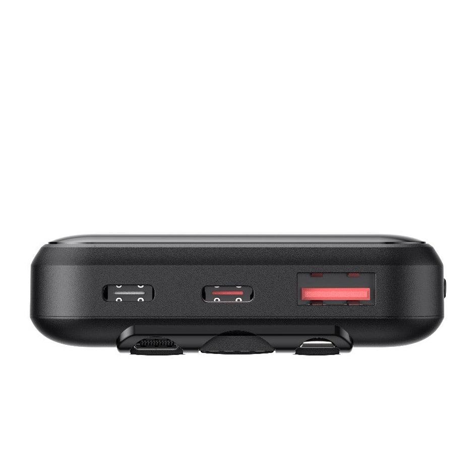 HELIX 4-IN-1 Power Bank With Built In Compact Cables 10000mAh 22.5W QC+20W PD - HELIMULTI-10
