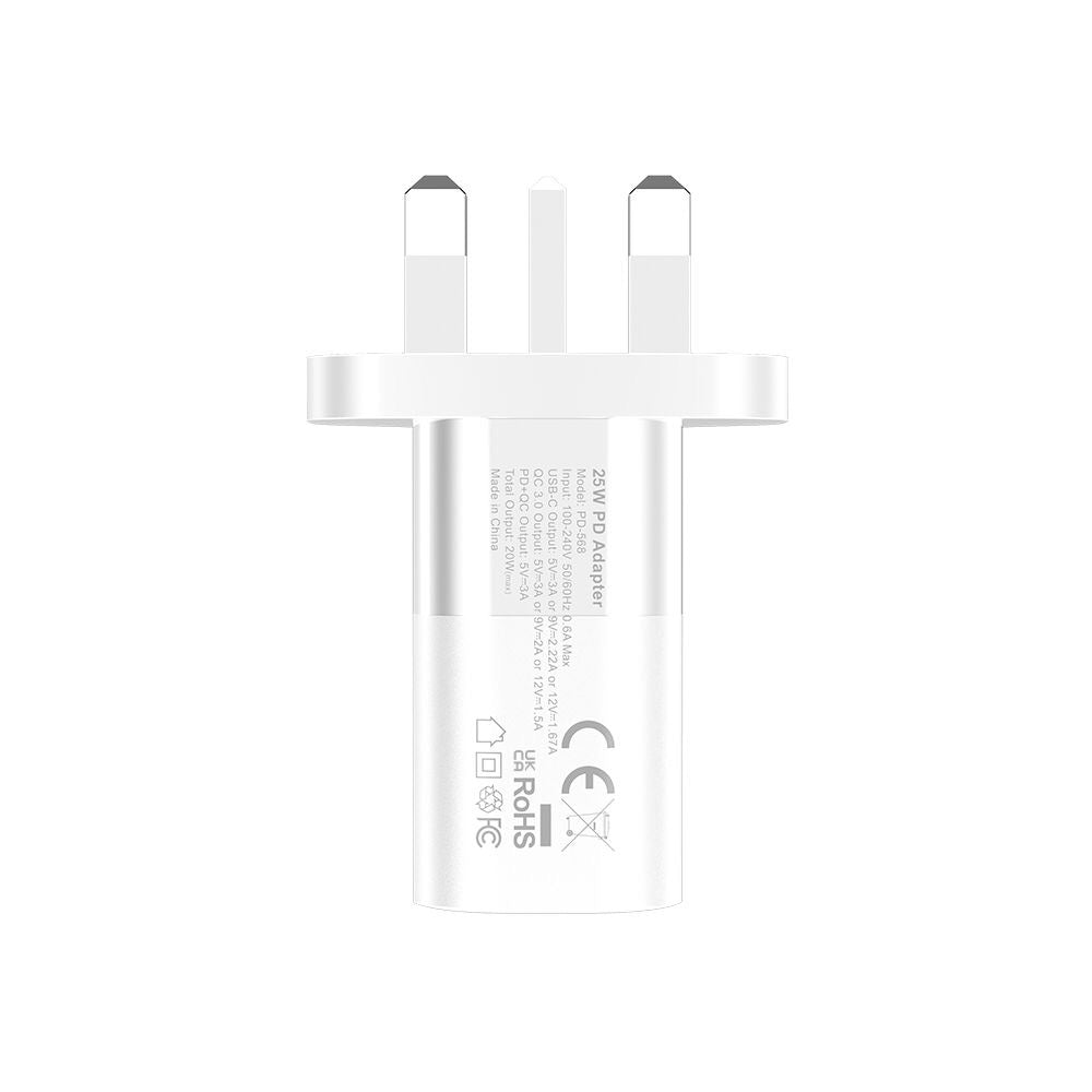 HELIX 25W Ultra Fast Compact PD USB-C Wall Charger - POWERPRO-25W