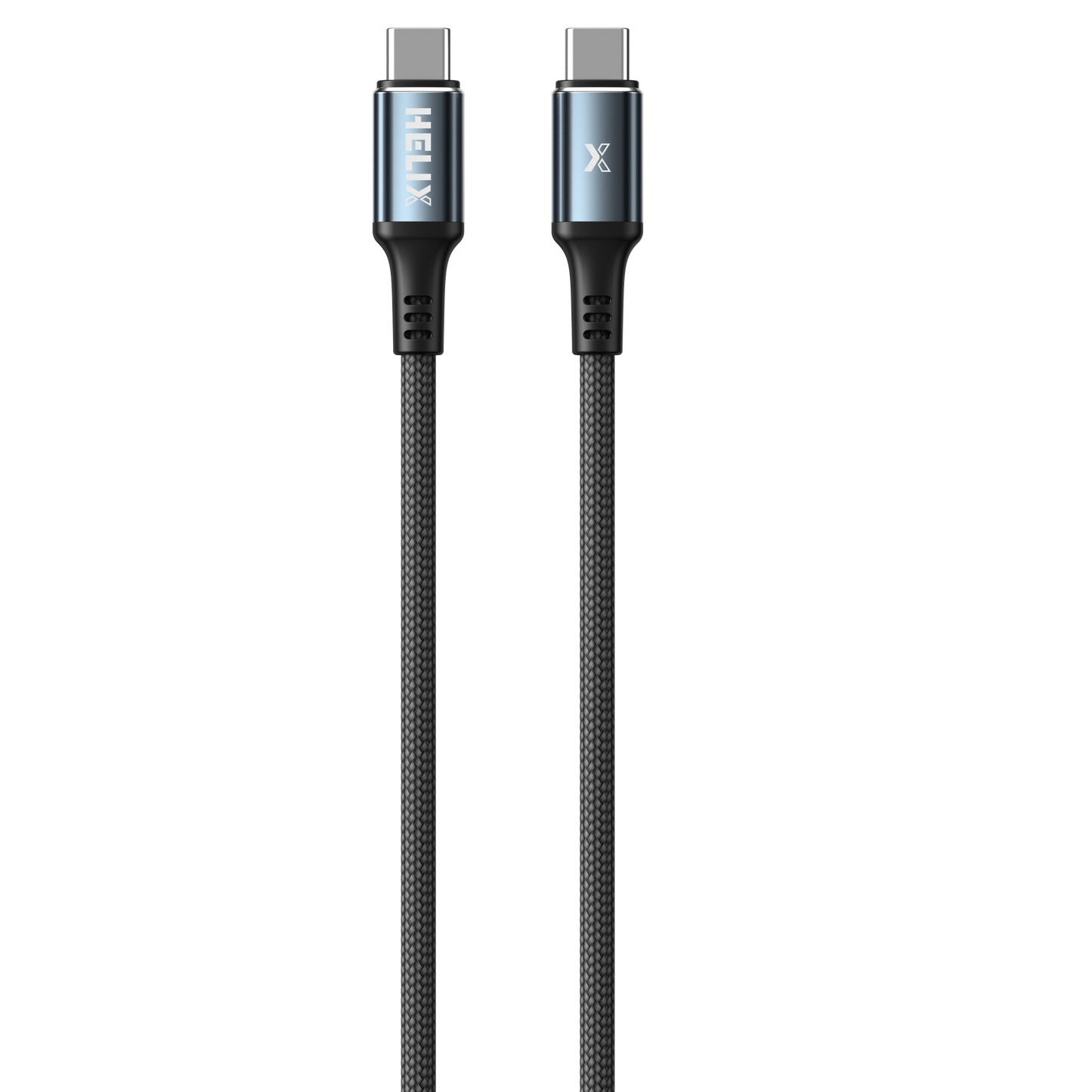 HELIX 60W USB-C to USB-C 3A Durable Braided Cable 1.2m HELICORD-CC