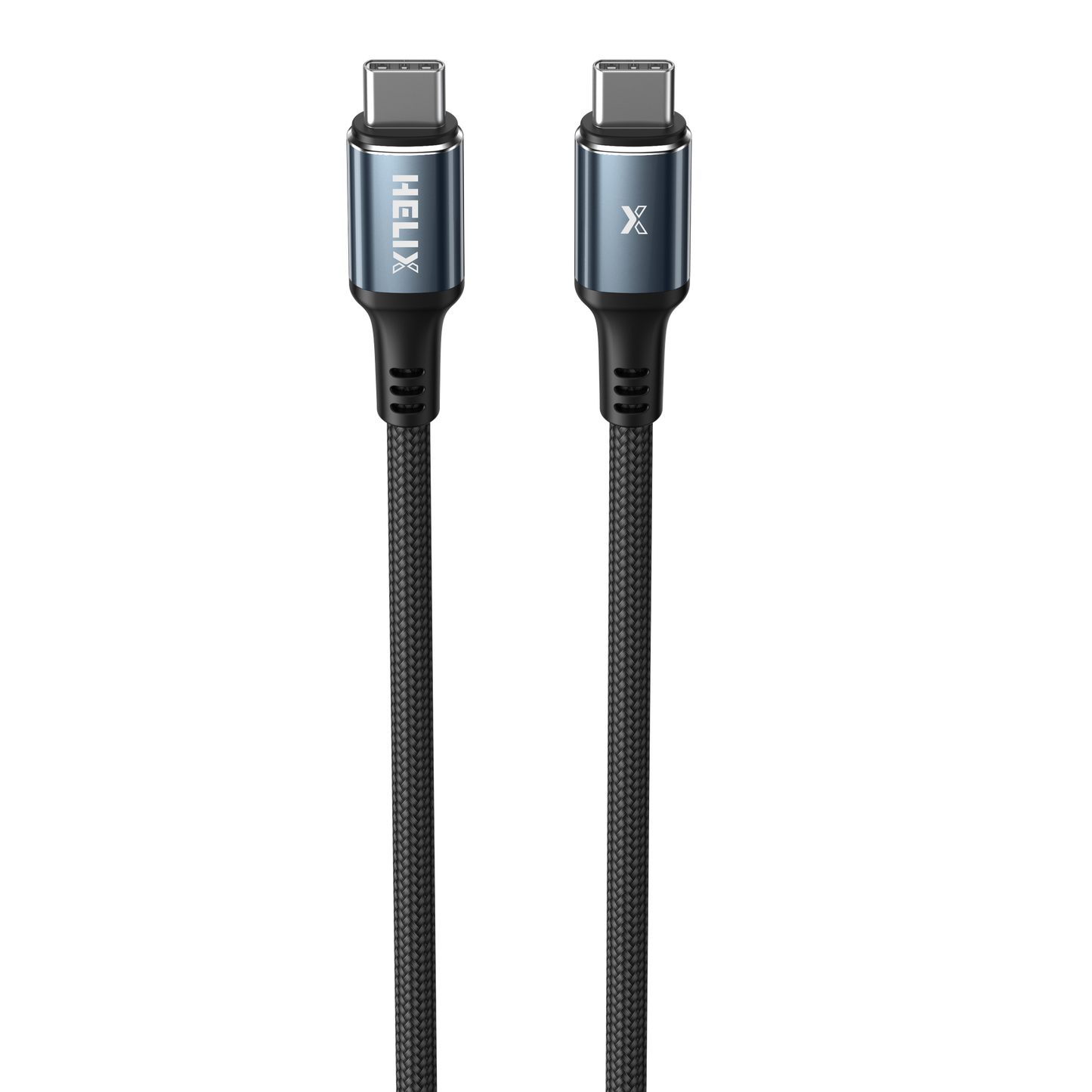 HELIX 60W USB-C to USB-C 3A Durable Braided Cable 1.2m HELICORD-CC