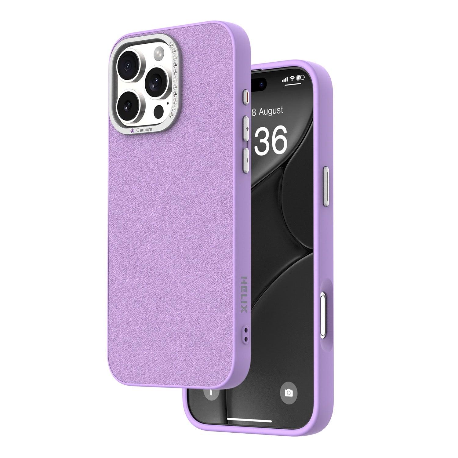HELIX Leather Ladies Case for iPhone 16 Pro (6.3) / iPhone 16 Pro Max (6.9) Stylish & Durable Protection HELI-GEM HELIX Leather Ladies Case for iPhone 16 Pro (6.3) / iPhone 16 Pro Max (6.9) Stylish & Durable Protection HELI-GEM