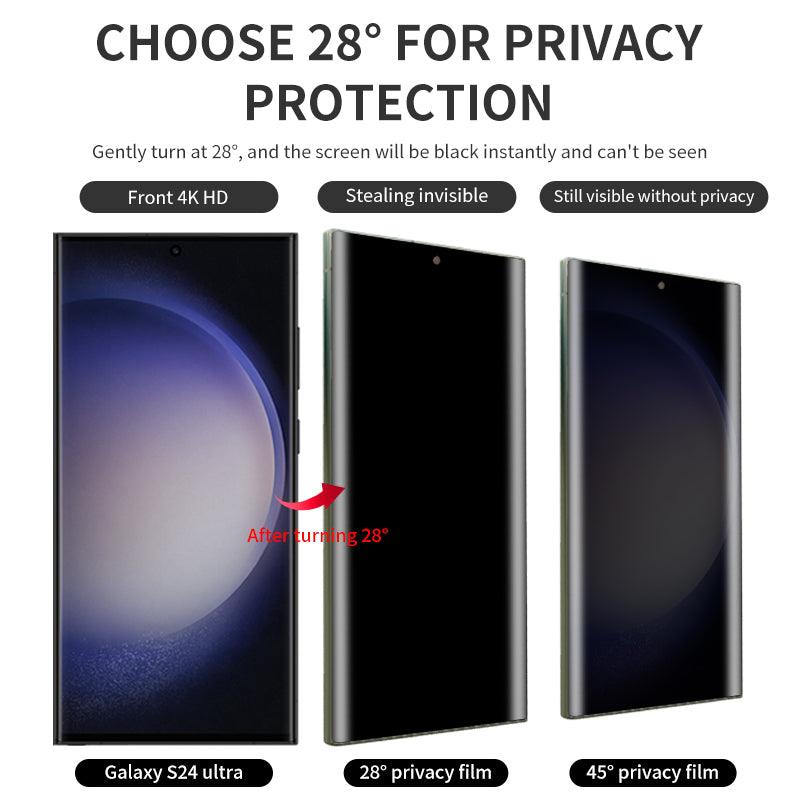 HELIX Buffer Privacy Screen Protector Tempered Glass For Samsung S24 Ultra With Non-Newtonian Technology