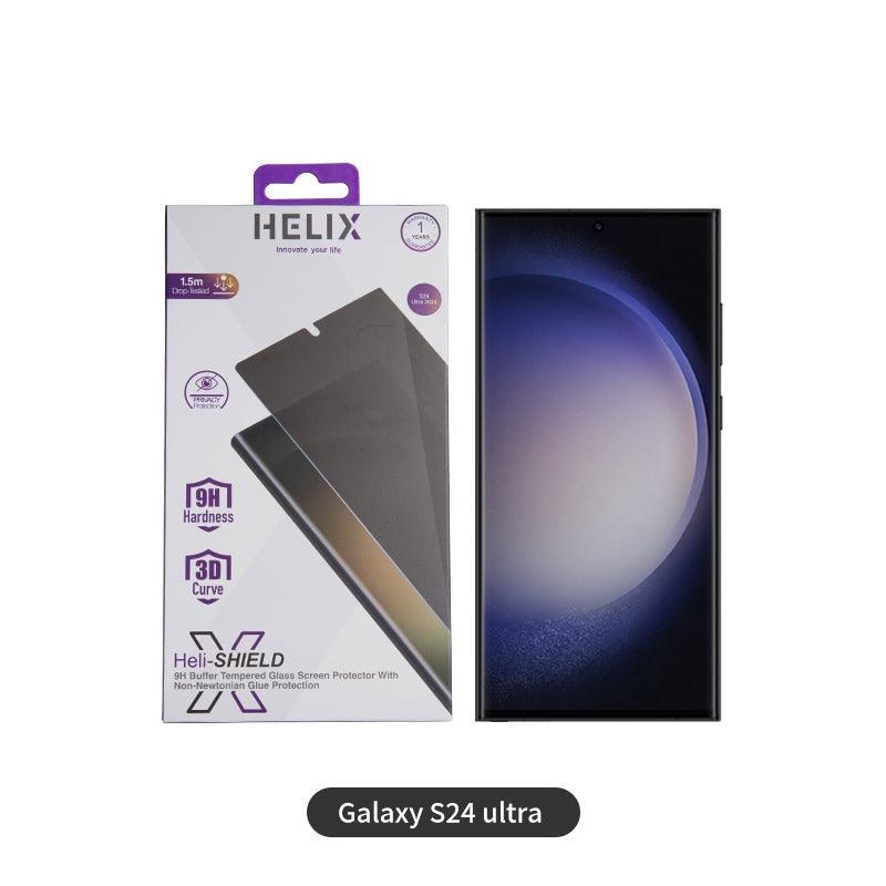 HELIX Buffer Privacy Screen Protector Tempered Glass For Samsung S24 Ultra With Non-Newtonian Technology