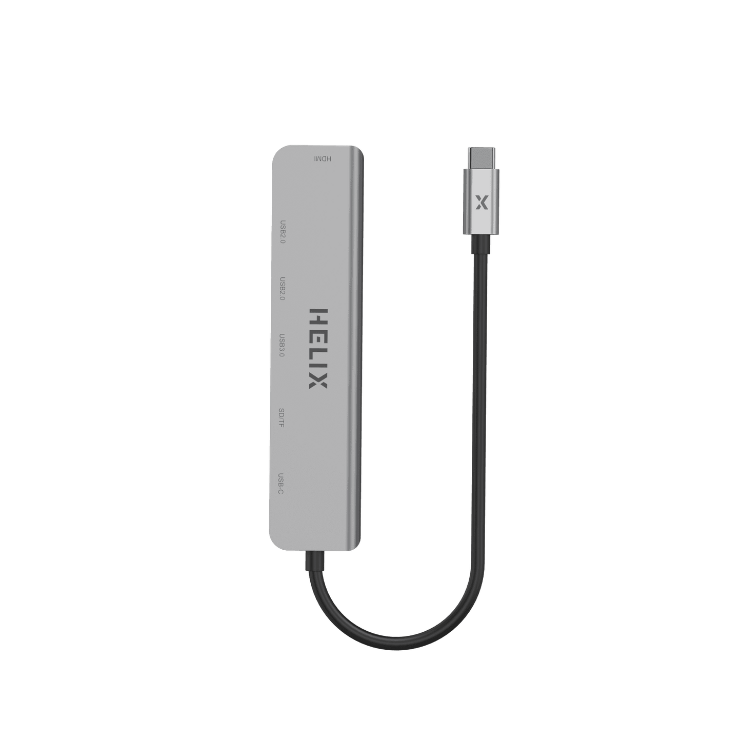 HELIX 7-IN-1 100W PD USB-C HUB With USB 3.0, 4K HDMI, Aluminum Protective Shell - HELIHUB-7
