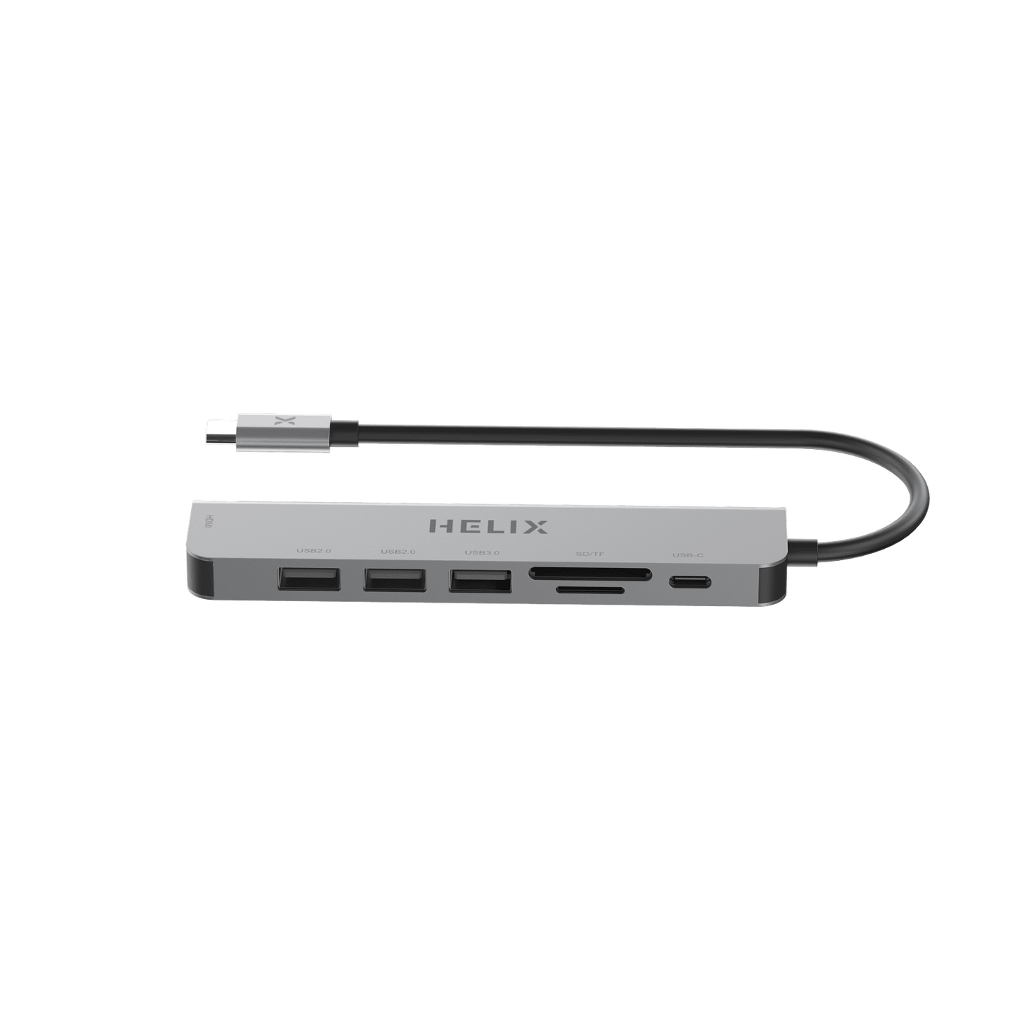 HELIX 7-IN-1 100W PD USB-C HUB With USB 3.0, 4K HDMI, Aluminum Protective Shell - HELIHUB-7