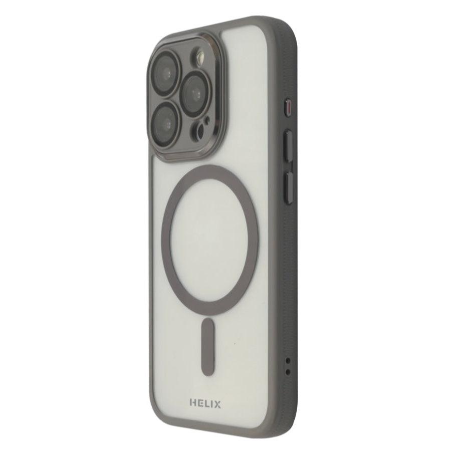 HELIX Heli-Fits Pro MagSafe Case with 360-Degree Protection, Glass Lens Protector, and Anti-Fall Grip for iPhone 15 Pro - Natural