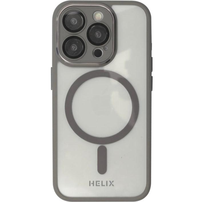 HELIX Heli-Fits Pro MagSafe Case with 360-Degree Protection, Glass Lens Protector, and Anti-Fall Grip for iPhone 15 Pro - Natural