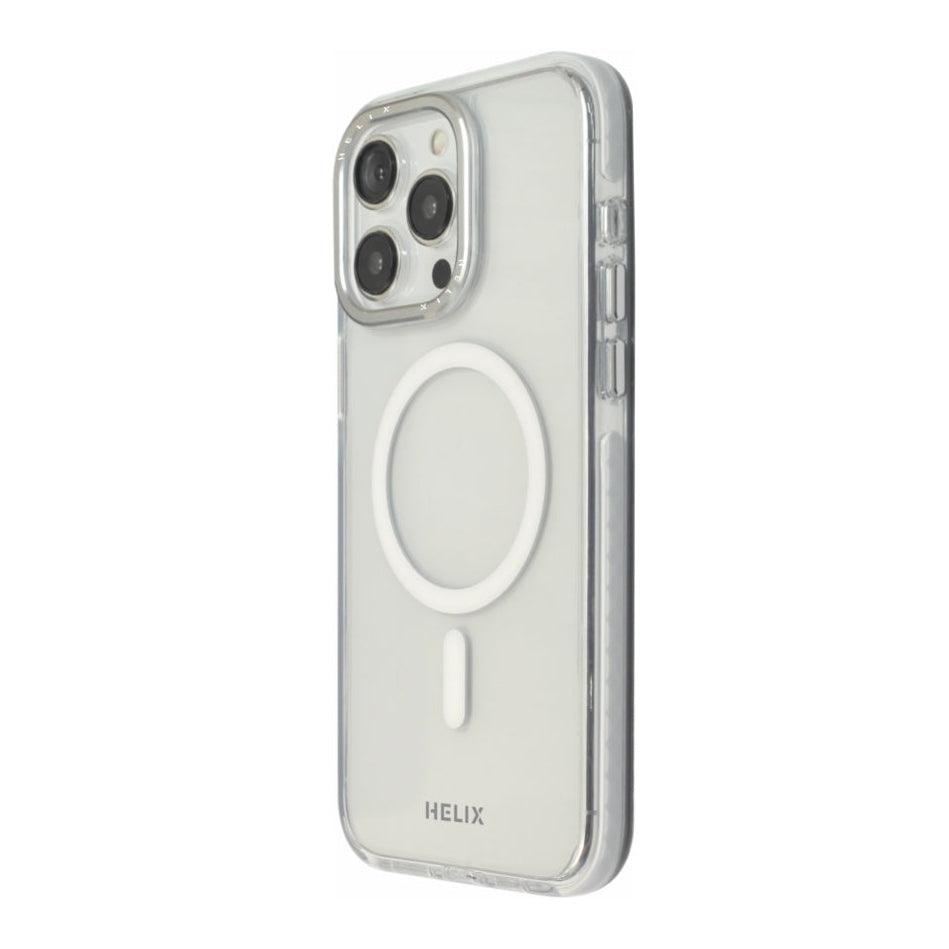 HELIX Heli-Rex Pro Clear MagSafe Case with Anti-Fall Protection and Built-in Airbags for iPhone 15 Pro - White