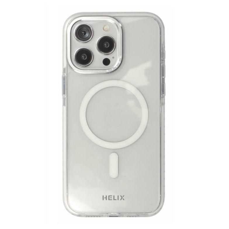 HELIX Heli-Rex Pro Clear MagSafe Case with Anti-Fall Protection and Built-in Airbags for iPhone 15 Pro - White