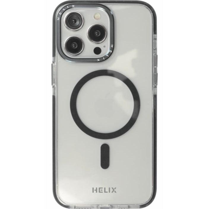 HELIX Heli-Rex Pro Max Clear MagSafe Case with Anti-Fall Protection and Built-in Airbags for iPhone 15 Pro Max - Black