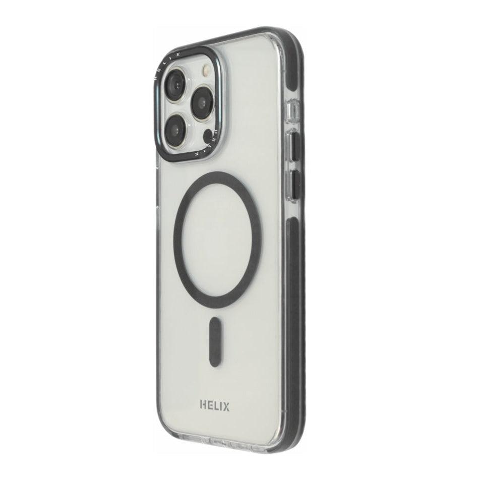 HELIX Heli-Rex Pro Max Clear MagSafe Case with Anti-Fall Protection and Built-in Airbags for iPhone 15 Pro Max - Black