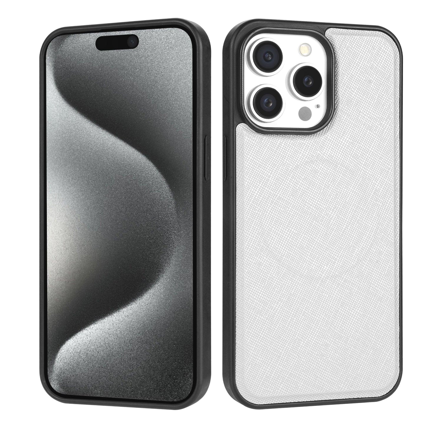 HELIX Heli-Lux Leather MagSafe Case with Protective Corners for iPhone 15 Pro Max - Grey