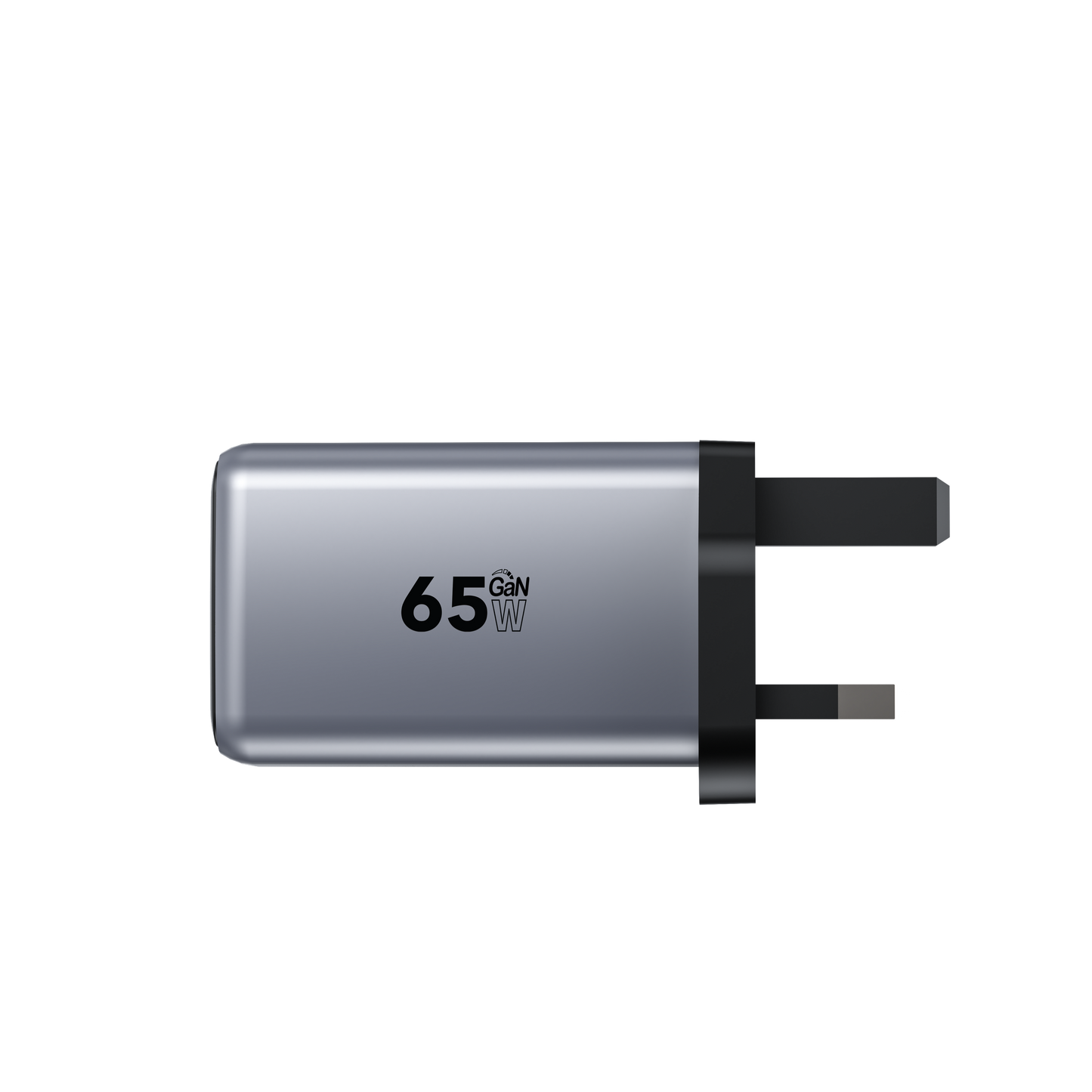 HELIX 65W Ultra Fast GaN PD USB-C + QC USB-A Wall Charger – Metallic Grey