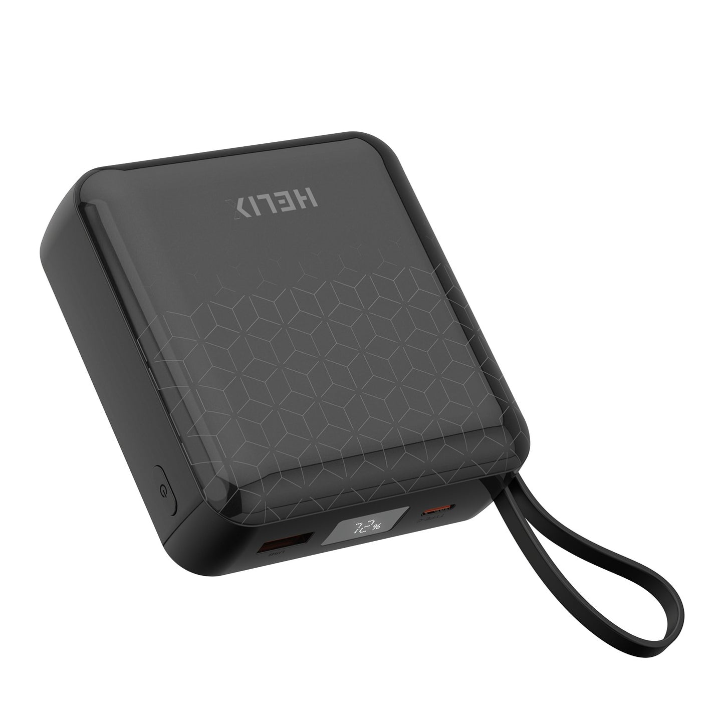 HELIX 4-in-1 Power Bank 20,000mAh – Built-in Cables, 20W PD Fast Charging, LED Display, Universal Compatibility | HELIMULTI-20