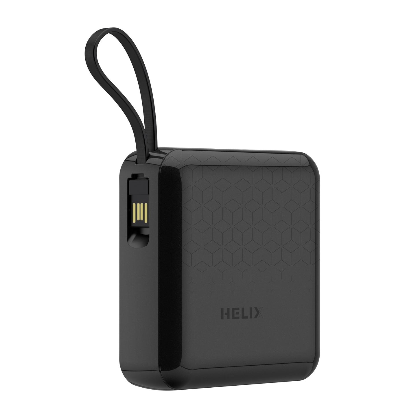 HELIX 4-in-1 Power Bank 20,000mAh – Built-in Cables, 20W PD Fast Charging, LED Display, Universal Compatibility | HELIMULTI-20