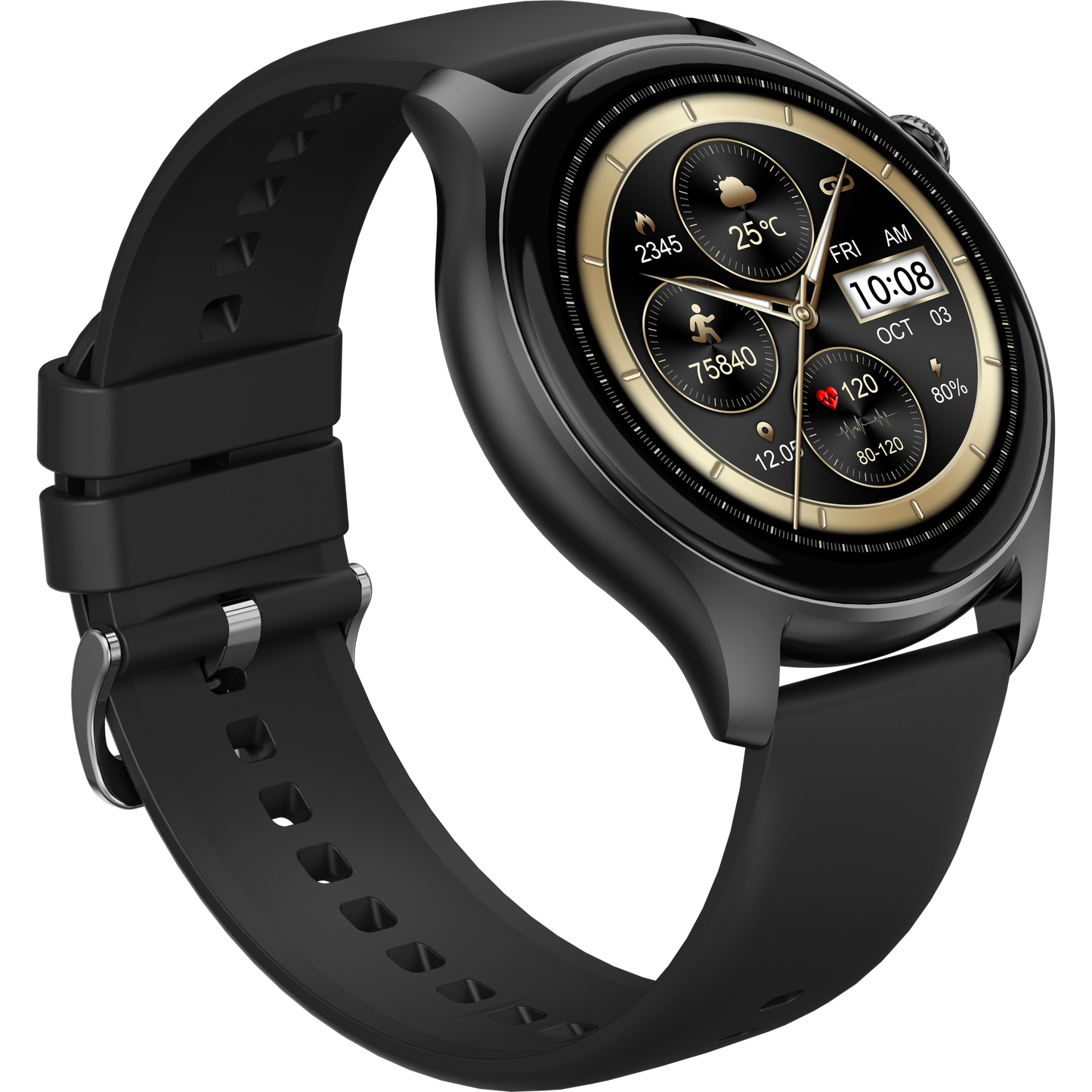 HELIX HELI-AIR 1.43” AMOLED Display Smart Watch with Bluetooth Calling, SOS Emergency Alert, Health Monitoring, Multi-Sport Modes & Magnetic Strap