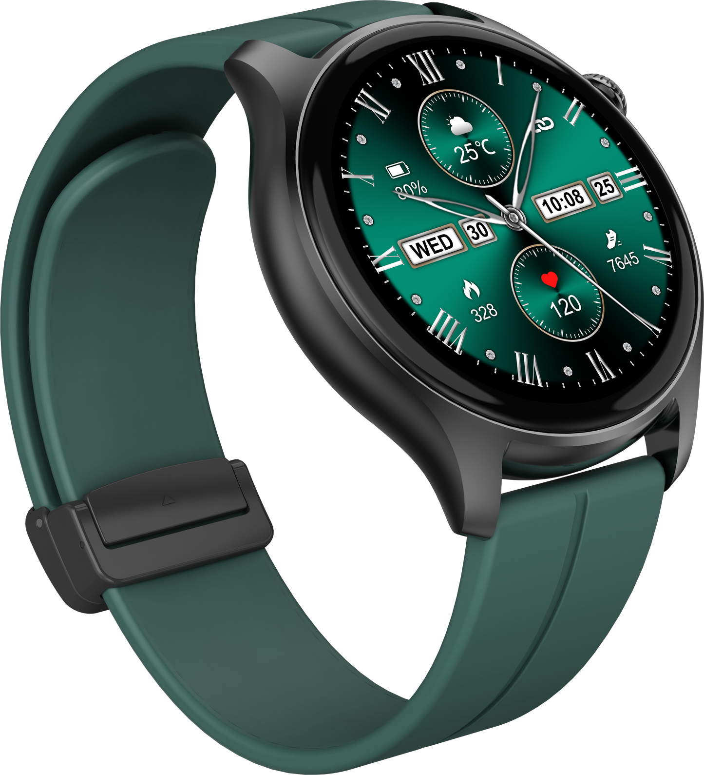 HELIX HELI-AIR 1.43” AMOLED Display Smart Watch with Bluetooth Calling, SOS Emergency Alert, Health Monitoring, Multi-Sport Modes & Magnetic Strap