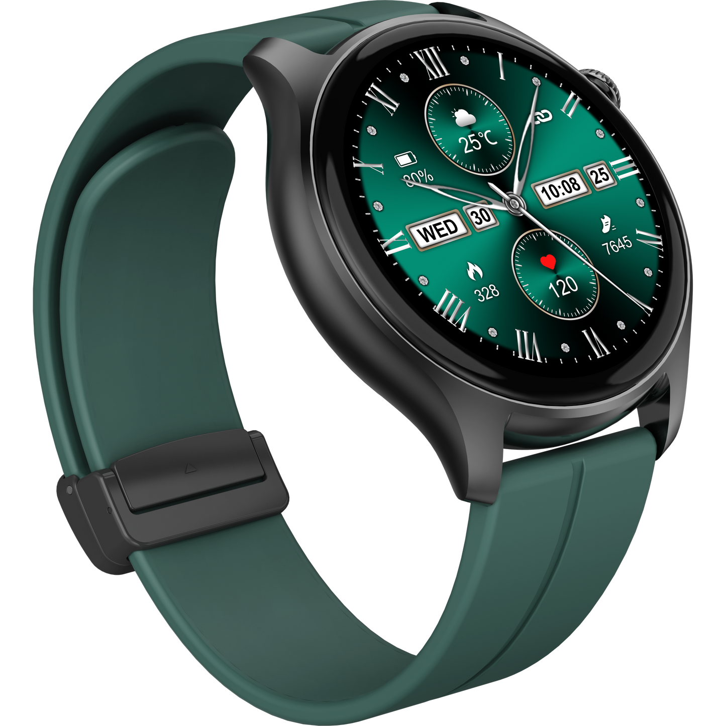 HELIX HELI-AIR 1.43” AMOLED Display Smart Watch with Bluetooth Calling, SOS Emergency Alert, Health Monitoring, Multi-Sport Modes & Magnetic Strap