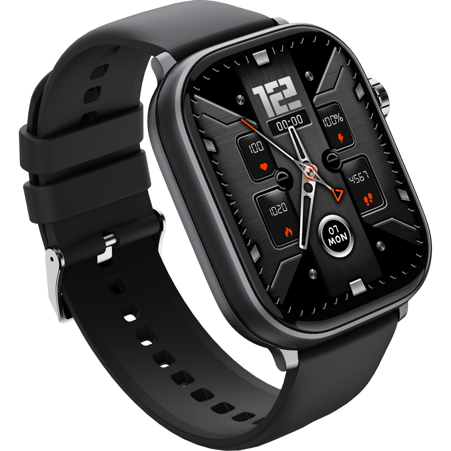 HELIX 2.01” Full Touch Smart Watch with Bluetooth Calling, Health Monitoring, Multi-Sport Modes & Long Battery Life - HELIULTRA