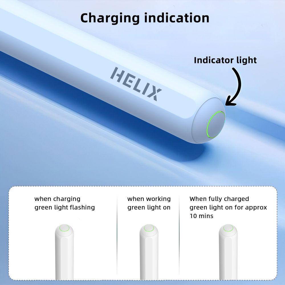 HELIX HELIPEN Wireless Charging Stylus Pen with Palm Rejection & Tilt Sensitivity – Compatible with iPad Air 3/4/5 , iPad 6/7/8/9/10 , iPad Mini 5/6 , iPad Pro 11” & 12.9” 1-6 Gen