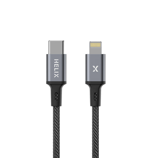 HELIX USB-C to Lightning® 3A Ultra Fast Durable Braided Cable 1.2m HELCablesHELIXHELIX
