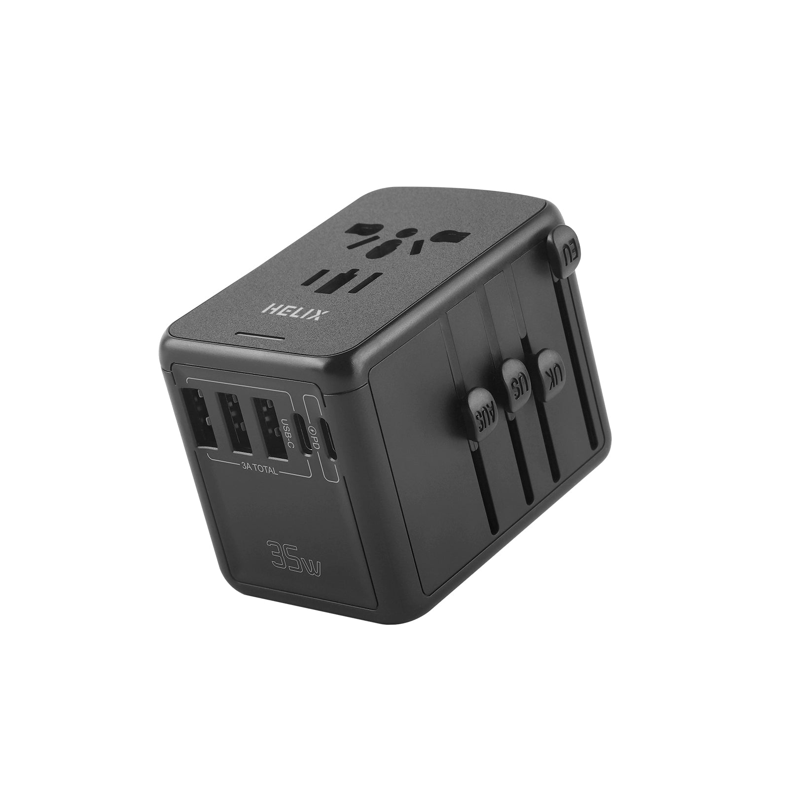 HELIX 35W Universal Travel Charger With Triple 3.0 USB Ports And Duo UPLUGHELIXHELIX