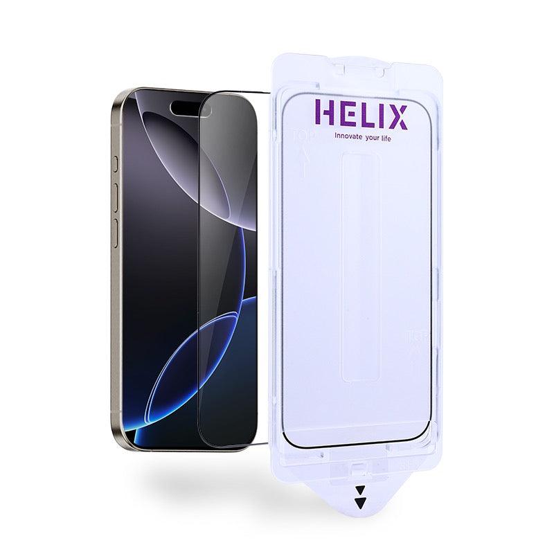 HELIX iPhone 16 6.1” Clear/Privacy Ultra Buffer Case with Non-Newtonian Technology – Superior Protection and Privacy Shield