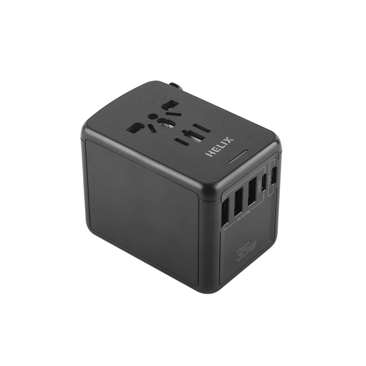 HELIX 35W Universal Travel Charger With Triple 3.0 USB Ports And Duo UPLUGHELIXHELIX
