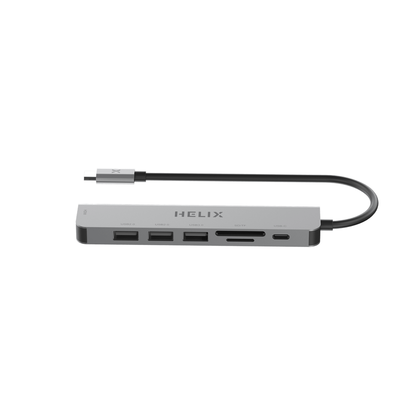 HELIX 7-IN-1 100W PD USB-C HUB With USB 3.0, 4K HDMI, Aluminum ProtectHELIX 7-IN-1 100W PD USB-C HUB With USB 3.0, 4K HDMI, Aluminum Protective Shell - HELIHUB-7 - Comprehensive Connectivity:A versatile hub offering seven ports for enhUSB HUBHELIXHELIX