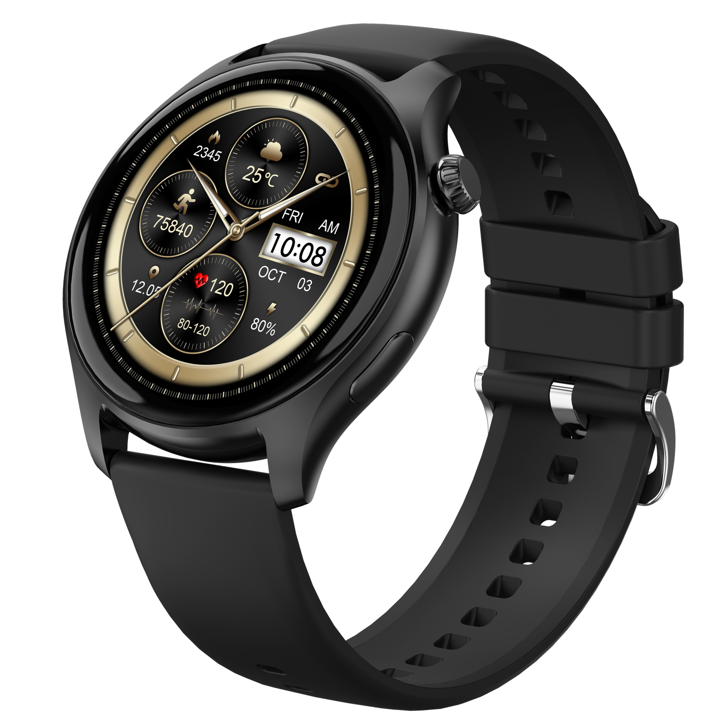 HELIX HELI-AIR 1.43” AMOLED Display Smart Watch with Bluetooth Calling, SOS Emergency Alert, Health Monitoring, Multi-Sport Modes & Magnetic Strap