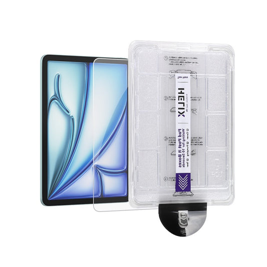 Screen Protector 9H Tempered Glass with Quick Installation Kit – Auto Dust Removal, 1:1 Easy Install, Buffer Non-Newtonian, for iPad 2024  | HeliShield