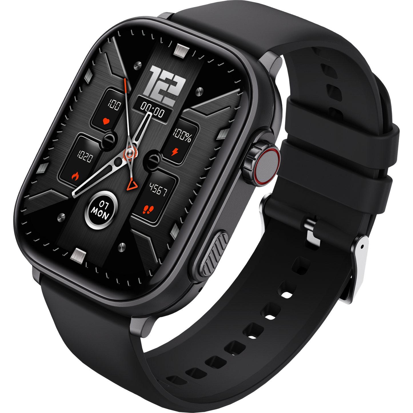 HELIX 2.01” Full Touch Smart Watch with Bluetooth Calling, Health Monitoring, Multi-Sport Modes & Long Battery Life - HELIULTRA