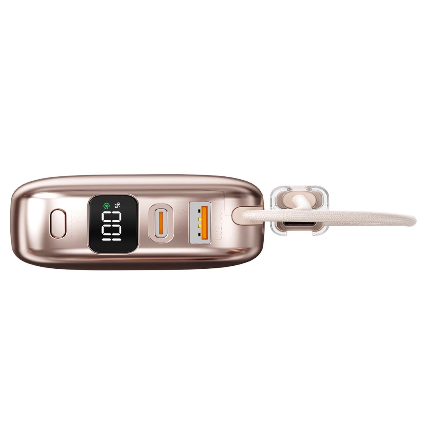 HELIX HELIMINI-10 22.5W 10000mAh Power Bank | Dual Built-in USB-C & Lightning Cables With LED Screen