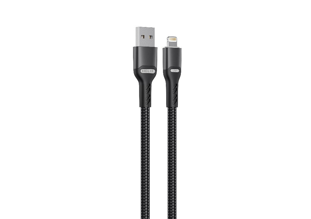 HELIX Ultra Fast Charging USB-A To Lightning Cable With Aluminum Alloy Shell, Double Nylon Braided  1.2M - HELICORD-UL